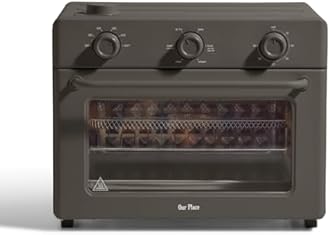 Our Place Large Wonder Oven | 6-in-1 Stainless Steel Air Fryer Toaster Oven Combo with Basket, Rack, Pan & Tray | 3-Rack, 32 QT, Large Capacity - Toast, Roast, Bake, Reheat, Broil & Steam | Char