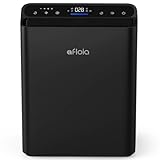 Afloia Air Purifiers for Bedroom Home Large Room Up to 2000Ft², 3-Stage Efficient Filter with Laser Air Quality Sensor for Pets Hair Dander Pollen Allergies Dust Mold Odor Smoke, Black