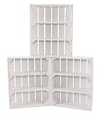 regal shabby chic deko Shabby Chic Optik 3er Set Regalkiste Flach mit 3 Fächern \