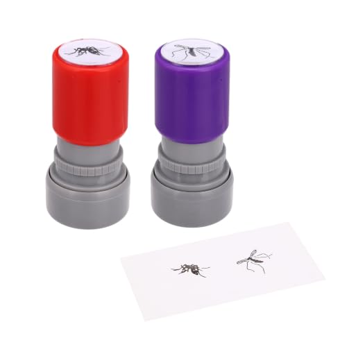 BOXOB 2szt Stempel z Komarem, Stempel z Rozgniecionym Komarem