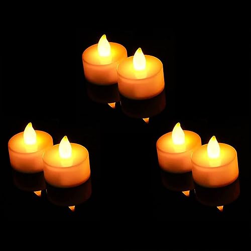 One94Store Mini LED Tea Light Candles | Flameless & Smokeless Decorative...