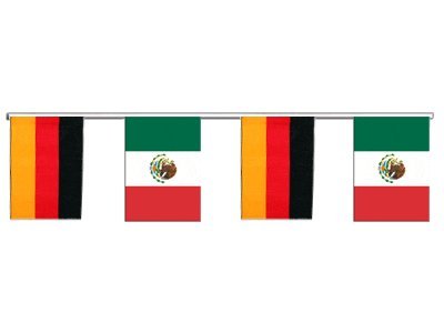 Guirlande d'amitié Allemagne - Mexique pour décoration de soirée à thème
