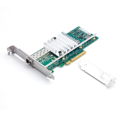 Image of F-R82599PCE PCIe 10G SFP+ Ethernet Adapter, Intel 82599, 1x SFP+ Port, LED Indicators, Works with Windows /Linux /VMware /Freebsd, Standard & Low-Profile Brackets | 3-Year Warranty