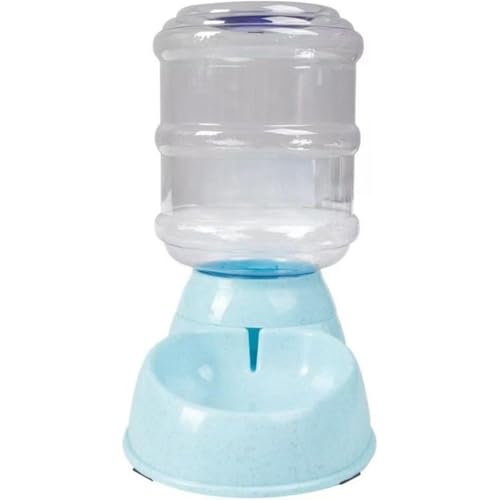 Fiozwea 3.8L 自動給水器 猫犬用 大容量 ペット対応 静音設計 循環式給水器 (自動給水器,ブルー)