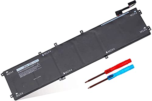 Nbatispy 97Wh Type 6GTPY Battery for Dell XPS 15-9560 15-9550 15-9570 15-7590 Precision 5520 5530 5540 5510 Vostro 7500 P56F 4GVGH 1P6KD 5XJ28 GPM03, 6GTPY Battery 97Wh Replacement for Dell XPS 9560
