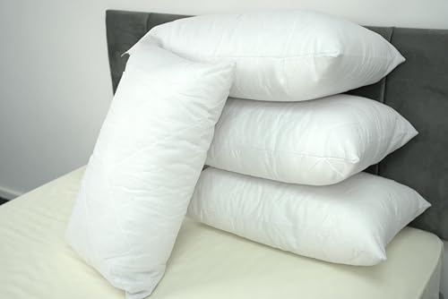 ARLINENS Pillows 4 Pack Hotel Quality Hollow Fibre Filled Pillows Standard Size Anti Allergenic Pillow Sleep Better,Feel Better