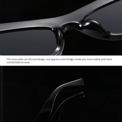 Lunettes de soleil œil de chat rétro classiques mixtes verres teintés UV - 5