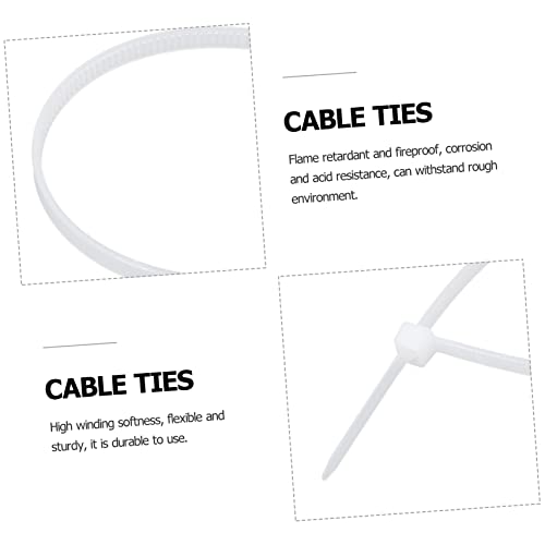 Bridas de Nylon Blancas 1000 Unidades para Sujetar Cables | Para Organizar Interior, Diseño Resistente a la Corrosión, Fácil de Guardar, Alta Flexibilidad y Ligereza miniatura 2