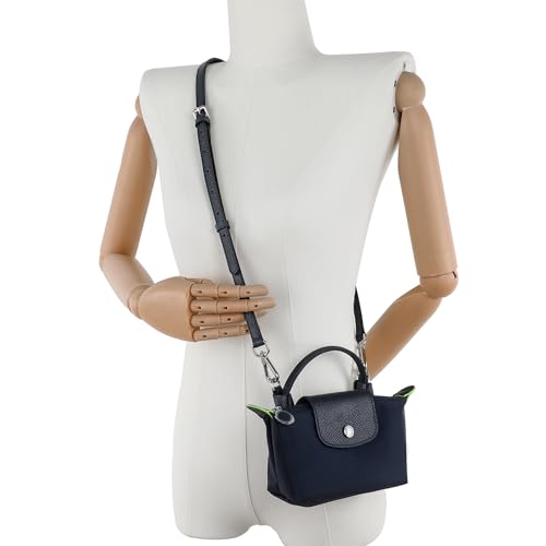 Image of Leather Purse Straps Replacement Shoulder Strap Leather Adjustable Crossbody Strap Suitable for Long champ Handbags
