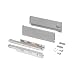 Produktbild Emuca - Vertex Schublade 40 kg Höhe 131 mm, Tiefe:350mm, Grau metallic, Stahl, 1 St.