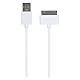 Kit Premium Apple 30-Pin Ladekabel/Datenkabel Kompatibel mit iPhone 3/3G/3GS/4/4S, iPad 2/3, iPod Nano 5. Generation und iPod Touch 4. Generation - Weiß