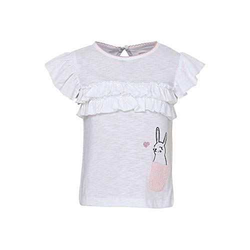 Image of Karrot by Shoppers Stop Girls Round Neck Printed Ruffled Top 206405473-P