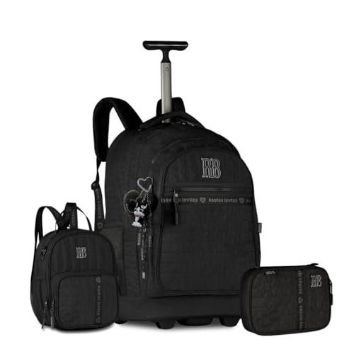 Kit Mochila Grande de Carrinho Oficial Rebecca Bonbon RB – 19″ - Clio Coleção 2026 (Preto)