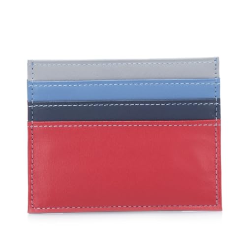 mywalit Double-Sided Leather Credit Card Holder | 6 Card Slots & ID Window | Royal | Stylish & Compact Accessory for Men & Women | Perfect for Everyday Use2