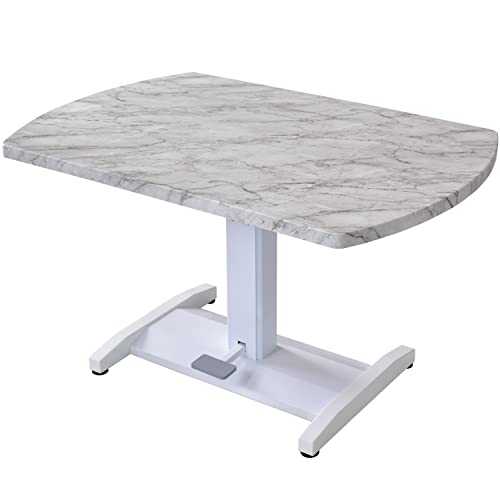 DORIS ドリス 昇降式テーブル 天板昇降 ガス圧 高さ調整 無段階調整 サイドテーブル ローテーブル ダイニングテーブル スタンディング リフティング ブラウン トーラス【15992】