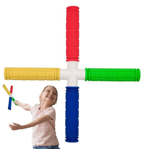 Entraîneur de réaction, bâton d'outils d'entraînement de réaction, design léger à quatre têtes 30 x 30 x 2,9 cm, jeu d'agilité de coordination œil-main pour les athlètes de tous âges