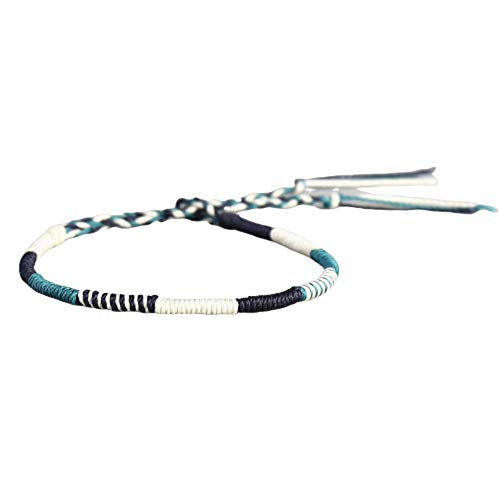 EXINOX Pulseira de fio de cera tecida | homem mulher | pulseira de amizade | feita à mão |