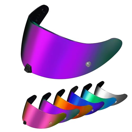 Image of PSLER Shatterproof Motorcycle Helmet Visor for R420,Purple