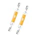 Bonlux R7S LED Lampe 5W 78mm COB Filament Glühbirne 220V Warmweiß 2700K Doppelsokel Linear Tube 360° Abstrahlwinkel Ersatz zu 50W Halogenlampe(2 Stück, Nicht Dimmbar)