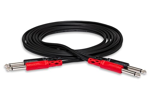 Hosa CPP-203 Stereo Interconnect, Dual 1/4 Inch TS to Same, 9.8 Feet