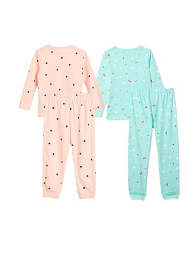 Image of Amazon Brand - Symbol Girls Night Dress | 100% Cotton T-Shirt & Pajama Set | Full Sleeves | Age 2-12 Years