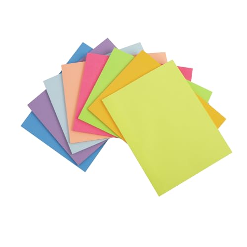 8 Blöcken Große Haftnotizen 152 mm x 203 mm 8 Farben Post Selbstklebenotizen Helle Sticky Notes Bunte Super Klebezettel Pads Einfach Zu Posten Für Zuhause Büro 40 Blätter/Block 320 Blätter