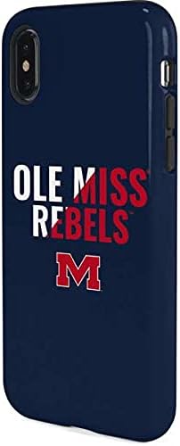Skinit Pro Phone Case Compatible with iPhone X - Officially Licensed University of Mississippi Ole Miss Rebels Design