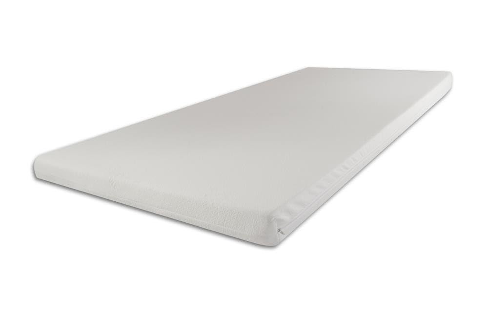 Topper Viscoelastische Matratzenauflage 140 x 200 x 9 cm H2 mit Bezug SANcare - 30 Tage Probeschlafen
