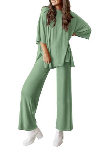 PRETTYGARDEN Two Piece Sets For Women Summer Fashion Lounge Matching Set 2025 Travel Vacation Airport Outfits Clothing