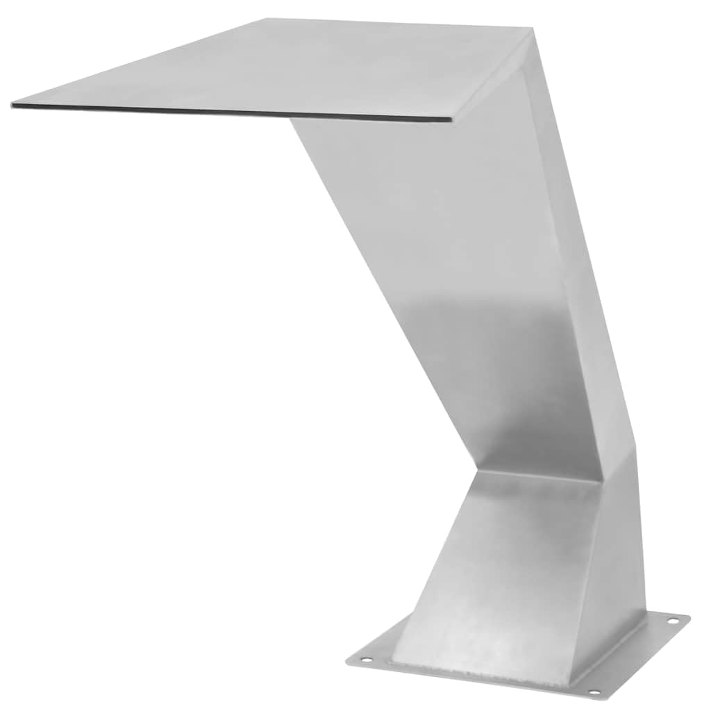 vidaXL Poolfontäne Edelstahl 64x30x52 cm Silbern
