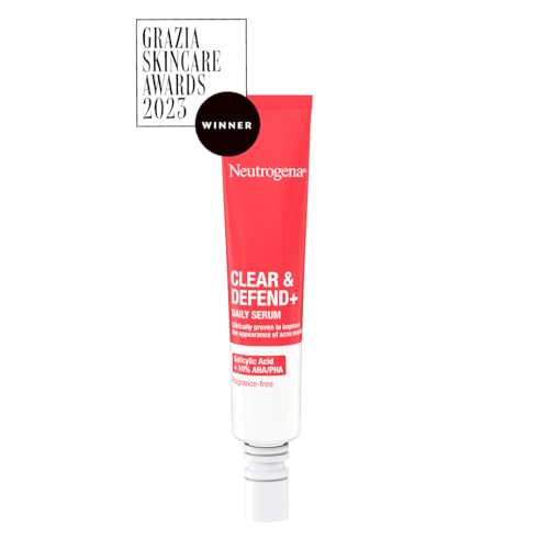 Neutrogena Clear & Defend+ Daily Serum (1 x 30 ml), Verfeinerndes und klärendes Gesichtsserum mit Salicylsäure, AHA/PHA… – Ansicht 3