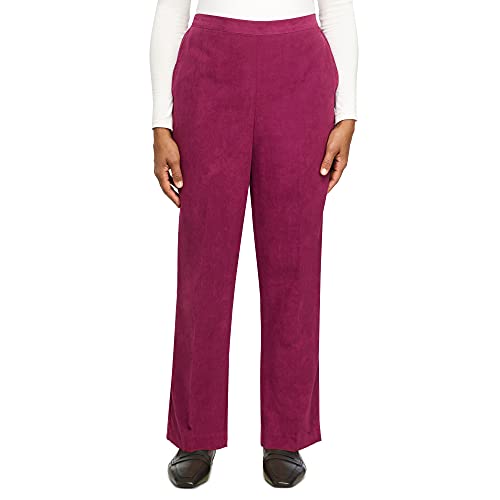 Alfred Dunner Petite Women's Suede Short Length Pant