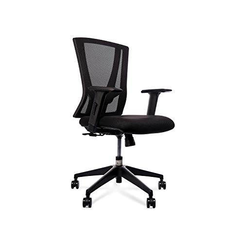 Wipro Furniture Fabric Ergonomic Chair (Black)