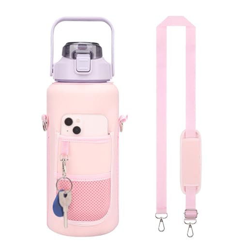 Water Bottle Holder with Strap NPortable Water Bottle Carrier Bag Hands-Free Bottle Carrier Sling Bag Travel Cross-boday Bag2