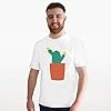 Azeeda 'Cactus in Flower ' Unisex T-Shirt - 100% Cotton, White, S (TA00209596) #2