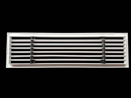 Image of Premium Central air Conditioning Grille- Linear Bar Grilles - Aluminium Powder Coated Grill, Ventilation Grill, Home Grill, ac Jali, Grill for Wall, Sidewall and Ceiling (16 inch * 4 inch)