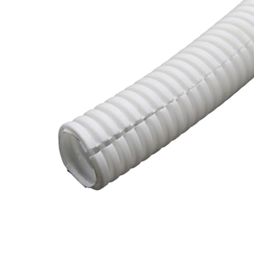 Protéger un câble électrique flexible contre l'écrasement via ce tube ondulé PP blanc