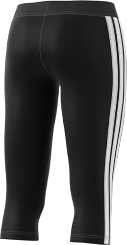 adidas Women's Essentials 3-Stripes Leggings 3/4 Length, Black, S - Image 2