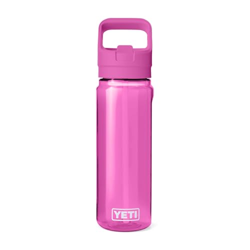 Image of YETI Yonder 750 ml /25 oz Water Bottle with Yonder Straw Cap, Wildflower Fuchsia