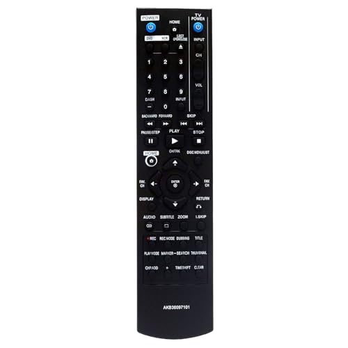 AKB36097101 Replaced Remote fit for LG DVD Recorder Cassette Recorder