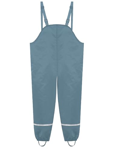 Boys Girls Waterproof Suspender Rain Pants Dirty Proof Windbreak Rain Bib Overalls Lightweight Trousers Rainwear4