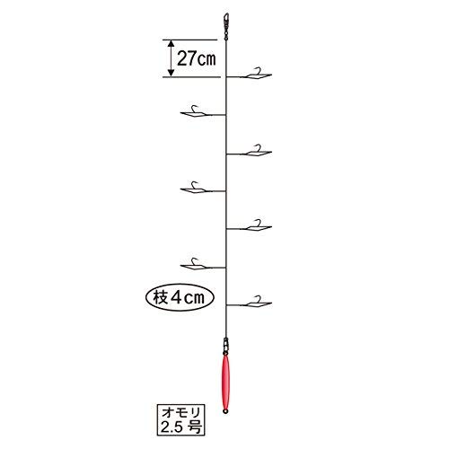 Amazon | がまかつ ちか サビキ仕掛け T-207 チカ 7本鈎 皮付き チカ