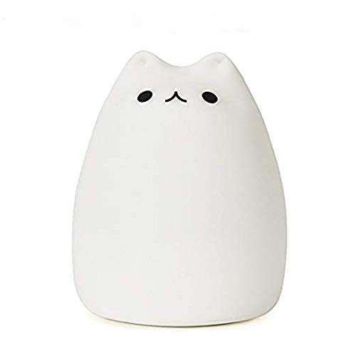 KssFire Portable 2 Models LED Children Night Light Rechargeable Baby Silicone Night Lamp Soft Nursery Lamp Sensitive Tap Control for Baby Bedroom (Model 1)