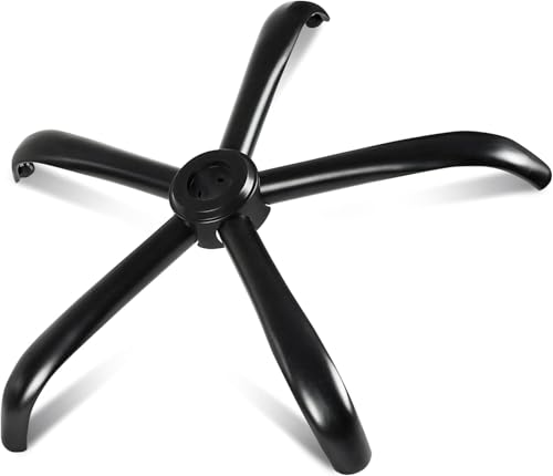 Mastery Mart 70cm Bürostuhl Fußkreuz, Belastbar bis 200kg, Universal 5-Sterne Metallrahmen Basis,...