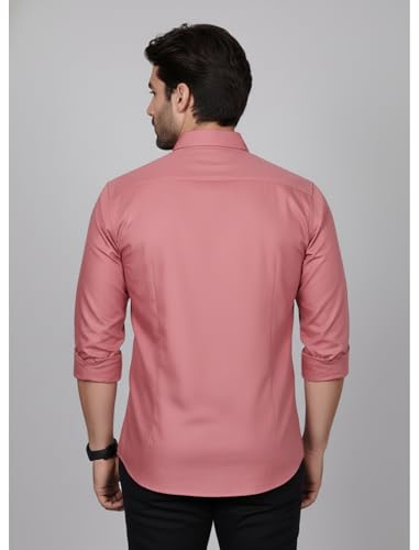 Image of Diverse Men's Solid Formal Shirt | Premium Poly Cotton Full Sleeve Regular Fit Shirt for Men | Stylish Office, Business & Casual