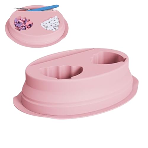 Cuenco para remojar las uñas, plato de mano de silicona para manicura, recipiente de remojo de grado profesional, herramienta de limpieza de bandeja de baño de mano para el hogar, salón de belleza