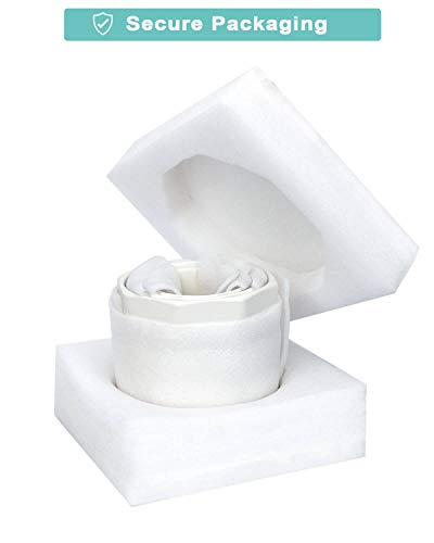 White Ceramic Geometric Indoor Plant Pot with Tray - Set of 3 Middle and Large Modern Planter (5.4\" 6.8\" 8.1\"), Diamond Texture Flower Pots with Drainage Hole and Saucer for Indoor Outdoor Plant
