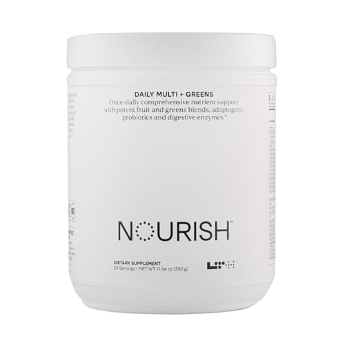 LTH Nourish Multi Plus Greens - Daily Nutritional Supplement - with Magnesium, Sensoril Ashwagandha, Probiotics, Vitamins & Digestive Enzymes - Heart, Brain, Energy & Immune Support - 30 Servings -  LTF Club Operations Company Inc., 14355