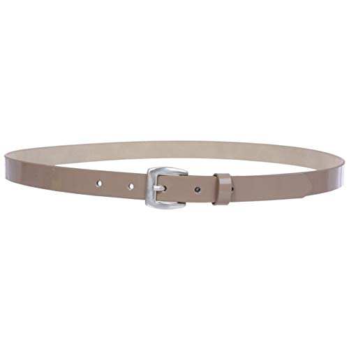 3/4" (19 mm) Women's Skinny Patent Non Leather Dress Belt2