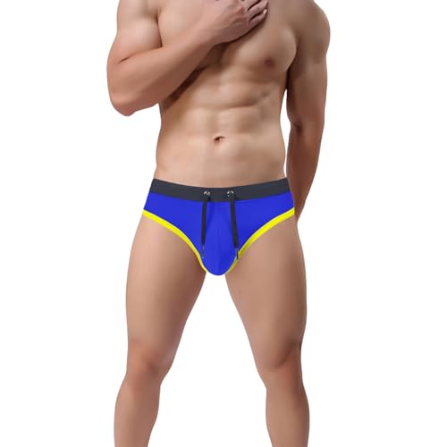 ZONBAILON Mens Swimwear Sexy Swim Briefs Low Rise Quick Dry Bikini Swimsuit with Drawstring2